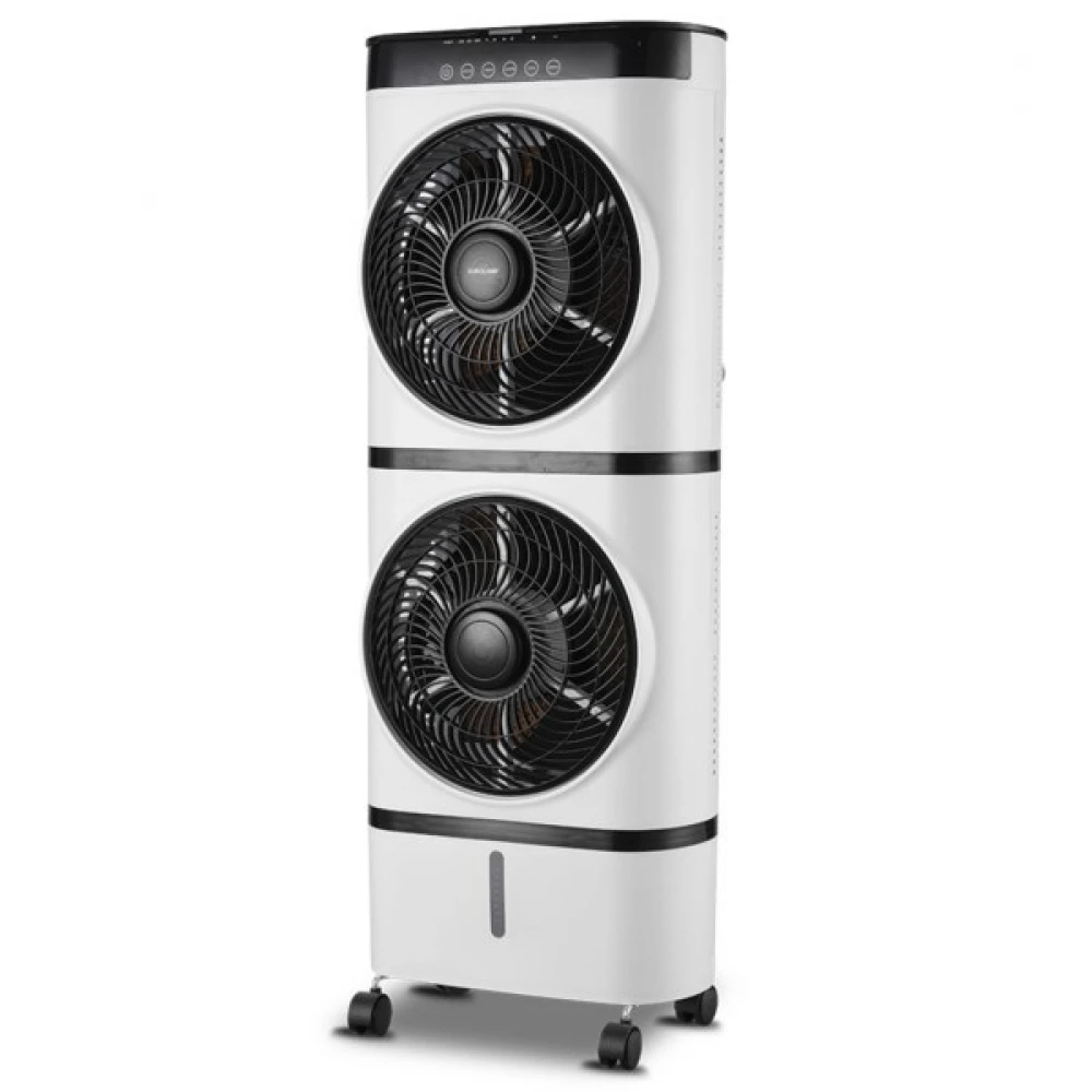 AIR COOLER ΔΙΠΛΟ ΛΕΥΚΟ-ΜΑΥΡΟ 7L 125W ΜΕ ΚΟΝΤΡΟΛ EUROLAMP