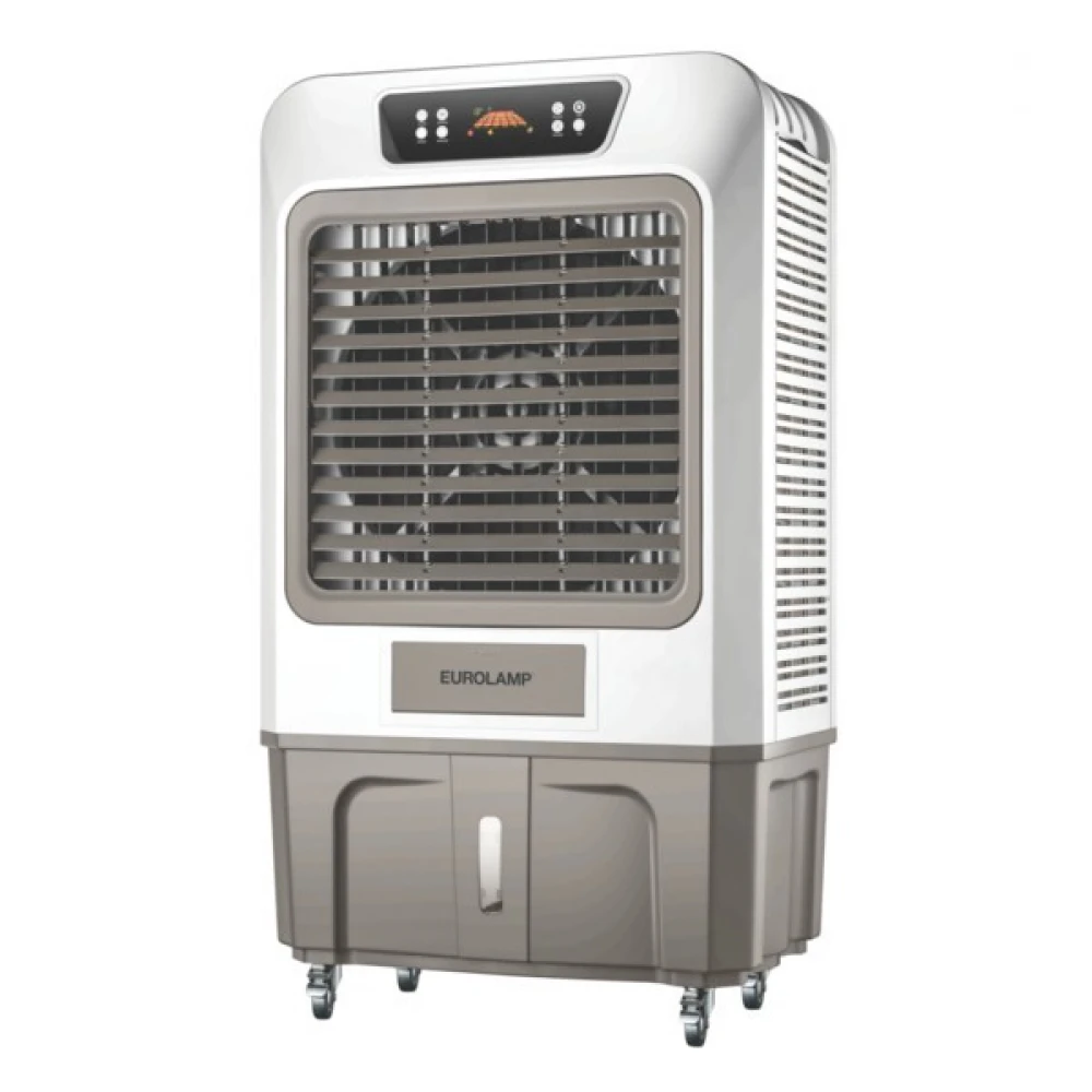 AIR COOLER ΕΠΑΓΓΕΛΜΑΤΙΚΟ 120L 480W ΚΑΦΕ-ΛΕΥΚΟ ΜΕ ΚΟΝΤΡΟΛ ΚΑΙ ΟΘΟΝΗ EUROLAMP