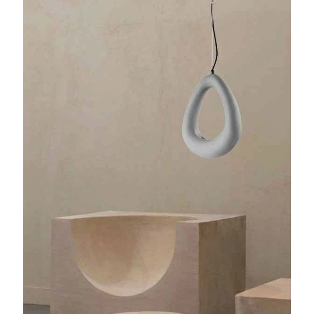 Inlight Κρεμαστό φωτιστικό από γύψο Λευκό 1XG9 D:17cm GAIA