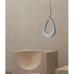 Inlight Κρεμαστό φωτιστικό από γύψο Λευκό 1XG9 D:17cm GAIA