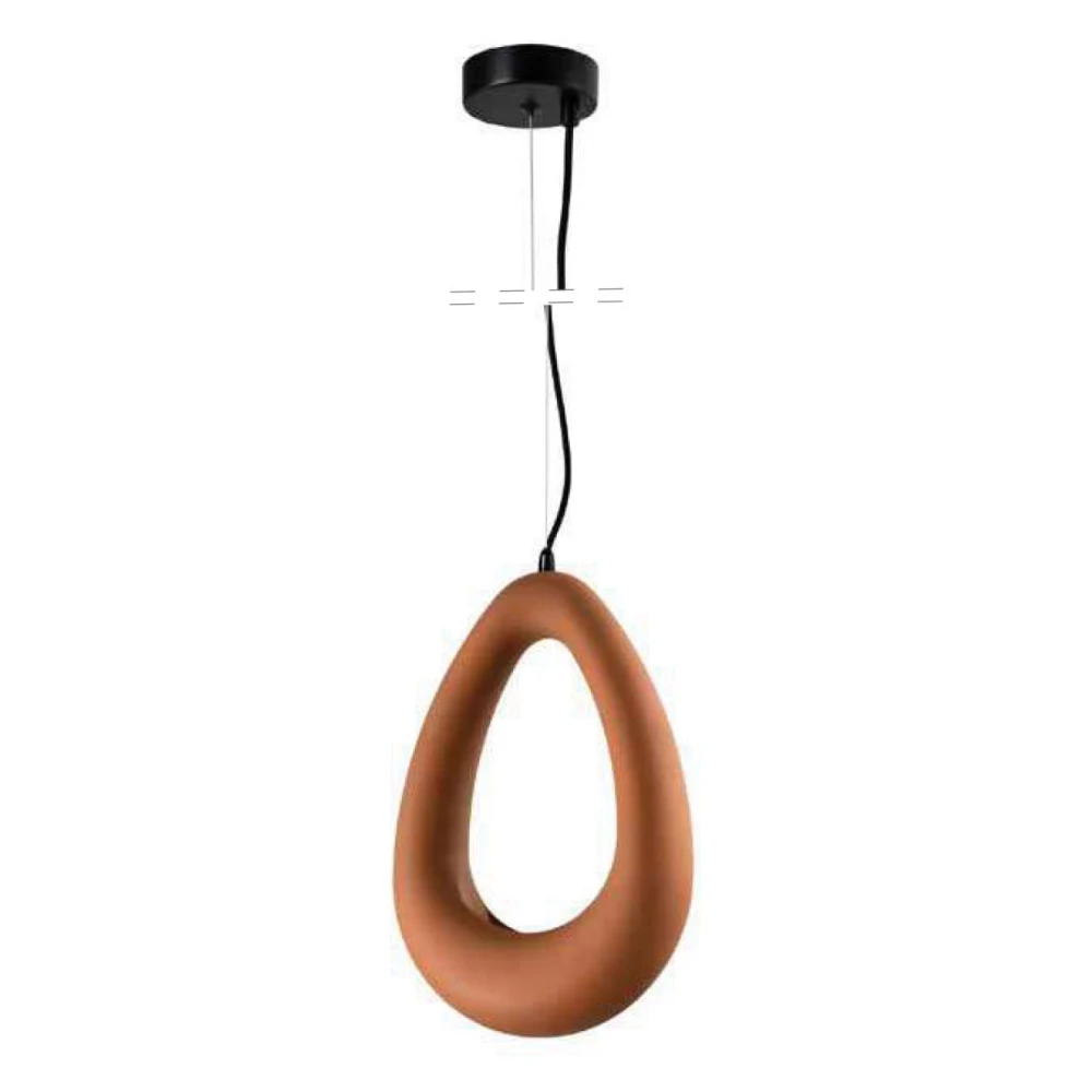 Inlight Κρεμαστό φωτιστικό από γύψο Terracotta 1XG9 D:27,6cm GAIA