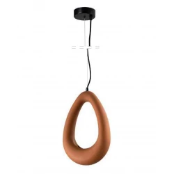 Inlight Κρεμαστό φωτιστικό από γύψο Terracotta 1XG9 D:17cm GAIA