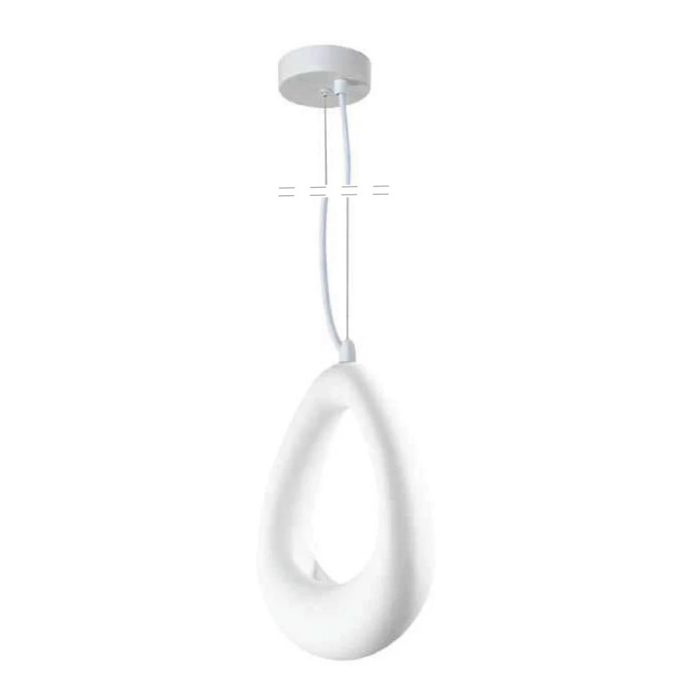 Inlight Κρεμαστό φωτιστικό από γύψο Λευκό 1XG9 D:17cm GAIA