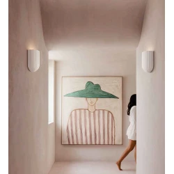 Inlight Επιτοίχιο Φωτιστικό από Γύψο Λευκό 1XGU10 GAIA