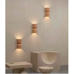 Inlight Επιτοίχιο Φωτιστικό από Γύψο Terracotta UP-DOWN 2XGU10 GAIA