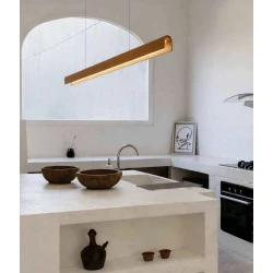 Inlight Κρεμαστό φωτιστικό από γύψο Γραμμικό Terracotta LED 36W 2700K-5400K 150CM - GAIA