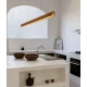 Inlight Κρεμαστό φωτιστικό από γύψο Γραμμικό Terracotta LED 36W 2700K-5400K 150CM - GAIA