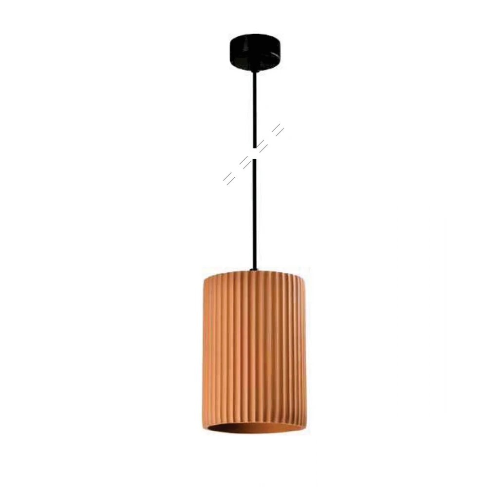 Inlight Κρεμαστό φωτιστικό από γύψο Terracotta 1XE27 D:15cm GAIA