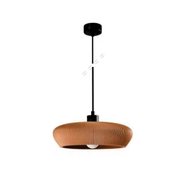 Inlight Κρεμαστό φωτιστικό από γύψο Terracotta 1XE27 D:30cm GAIA