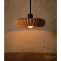 Inlight Κρεμαστό φωτιστικό από γύψο Terracotta 1XE27 D:30cm GAIA