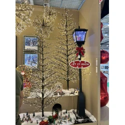 Φωτιζόμενο Δέντρο Black Με 2690 Led Φωτάκια ,Μετασχηματιστή IP44 210(h)cm