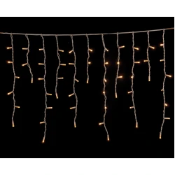 100Led Σταθερή Βροχή Rubber Με Επέκταση Ip65 Και Μπρίζα Σούκο 200 x 70(h)cm,Λευκό Καλώδιο/ Θερμό Λαμπάκι (Kelvin: 2.500 - 3.000)