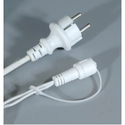 1000Led Σταθερή Συμμετρική Κουρτίνα Rubber Ip44,Με Επέκταση Δεξιά , Αριστερά , Πάνω Και Κάτω 2 x 10(h)cm,Λευκό Καλώδιο/Θερμό Λαμπάκι (Kelvin: 2.500 - 3.000)