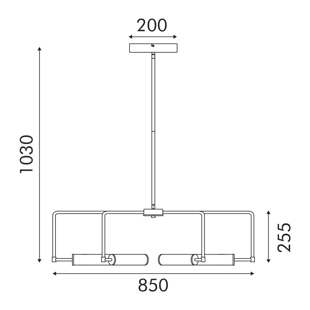 ΚΡΕΜΑΣΤΟ ΦΩΤΙΣΤΙΚΟ LED ACA ABYSS MP2401096 ΛΕΥΚΟ-ΧΡΥΣΟ 60W 3000K