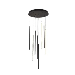 ΚΡΕΜΑΣΤΟ ΦΩΤΙΣΤΙΚΟ LED ACA KY011AC14BK ALICE ΑΜΜΩΔΕΣ ΜΑΥΡΟ ΑΛΟΥΜΙΝΙΟ 50W 2800K-3200K-4000K 2000LM IP20 D300MM H550MM