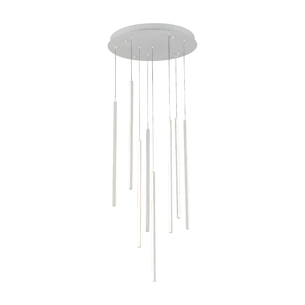 ΚΡΕΜΑΣΤΟ ΦΩΤΙΣΤΙΚΟ LED ACA KY011AC14WH ALICE ΑΜΜΩΔΕΣ ΛΕΥΚΟ ΑΛΟΥΜΙΝΙΟ 50W 2800K-3200K-4000K 2000LM IP20 D300MM H550MM