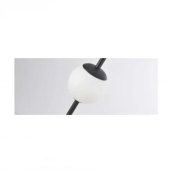 Κρεμαστό Φωτιστικό LED ACA Ball OKN96161BK Αμμώδες Μαύρο 5W 3000K 550lm