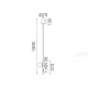 Κρεμαστό Φωτιστικό LED ACA Ball OKN96162BK Αμμώδες Μαύρο 10W 3000K 1100lm