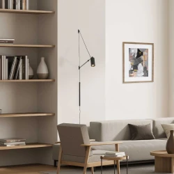 Επιτοίχιο Φωτιστικό LED ACA Bella OKN5014WBK Αμμώδες Μαύρο 6W 3000K 430lm