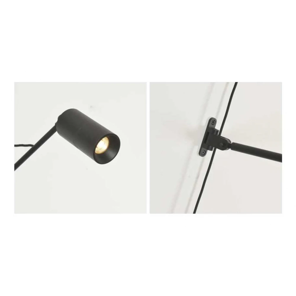 Επιτοίχιο Φωτιστικό LED ACA Bella OKN5014WBK Αμμώδες Μαύρο 6W 3000K 430lm