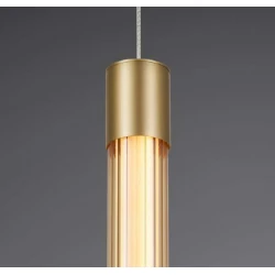CANDELERA-ΦΩΤΙΣΤΙΚΟ ΚΡΕΜΑΣΤΟ ΧΡΥΣΟ  ΑΛΟΥΜΙΝΙΟΥ LED SMD 7W CCT 490LΜ IP20 85X1500MM ACA