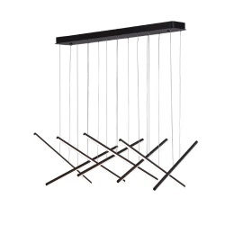 ΚΡΕΜΑΣΤΟ ΦΩΤΙΣΤΙΚΟ LED ACA KY011AC14XΒΚ CORE ΑΜΜΩΔΕΣ ΜΑΥΡΟ ΑΛΟΥΜΙΝΙΟ + ΣΙΛΙΚΟΝΗ 80W 2800K-3200K-4000K 3200LM IP20 650MMX8PCS