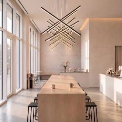 ΚΡΕΜΑΣΤΟ ΦΩΤΙΣΤΙΚΟ LED ACA KY011AC14XΒΚ CORE ΑΜΜΩΔΕΣ ΜΑΥΡΟ ΑΛΟΥΜΙΝΙΟ + ΣΙΛΙΚΟΝΗ 80W 2800K-3200K-4000K 3200LM IP20 650MMX8PCS