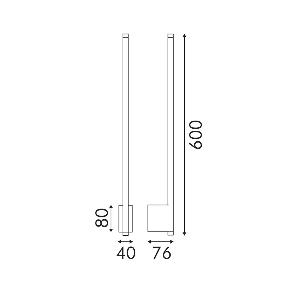 Επιτοίχιο Φωτιστικό LED ACA Frodo OKN9600AS6BK Αμμώδες Μαύρο 10W 3000K 410lm
