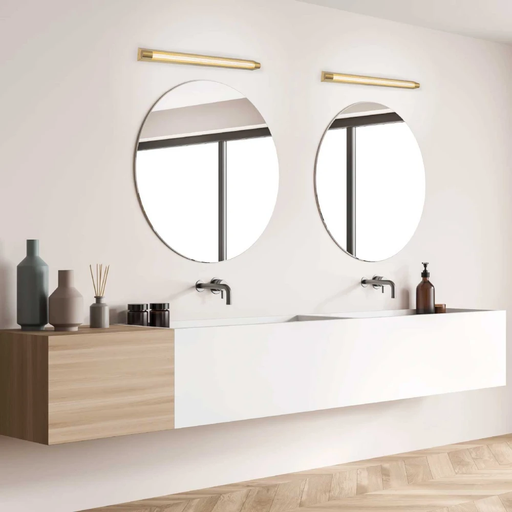IMPERIAL-ΦΩΤΙΣΤΙΚΟ ΕΠΙΤΟΙΧΙΟ ΜΠΡΟΝΖΕ ΑΛΟΥΜΙΝΙΟΥ LED SMD 12W 3000K 540LM IP44 600x78x60mm ACA