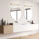 IMPERIAL-ΦΩΤΙΣΤΙΚΟ ΕΠΙΤΟΙΧΙΟ ΜΠΡΟΝΖΕ ΑΛΟΥΜΙΝΙΟΥ LED SMD 12W 3000K 540LM IP44 600x78x60mm ACA