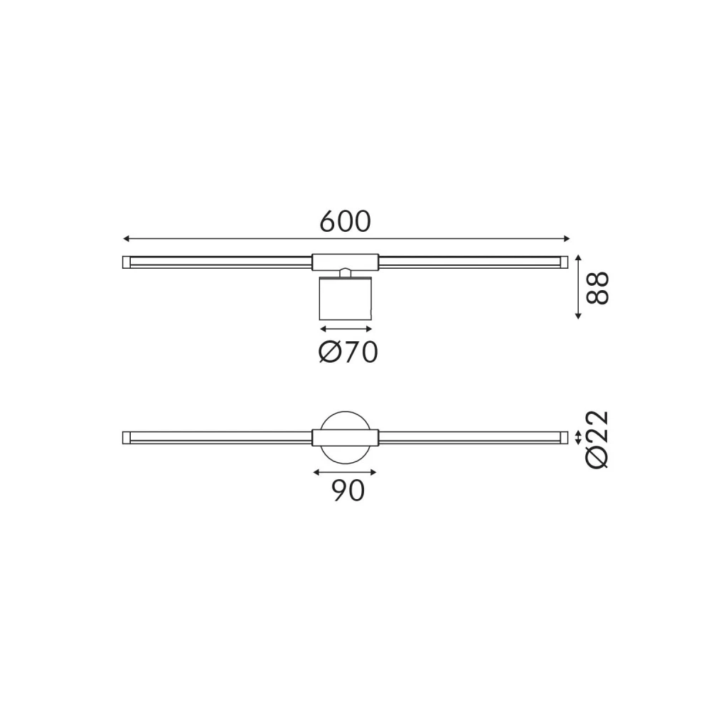 Επιτοίχιο Φωτιστικό LED ACA Leaf OKN9600AW6BK Αμμώδες Μαύρο 10W 3000K 410lm