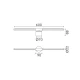 Επιτοίχιο Φωτιστικό LED ACA Leaf OKN9600AW6BK Αμμώδες Μαύρο 10W 3000K 410lm