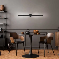 Επιτοίχιο Φωτιστικό LED ACA Leaf OKN9600AW9BK Αμμώδες Μαύρο 15W 3000K 531lm