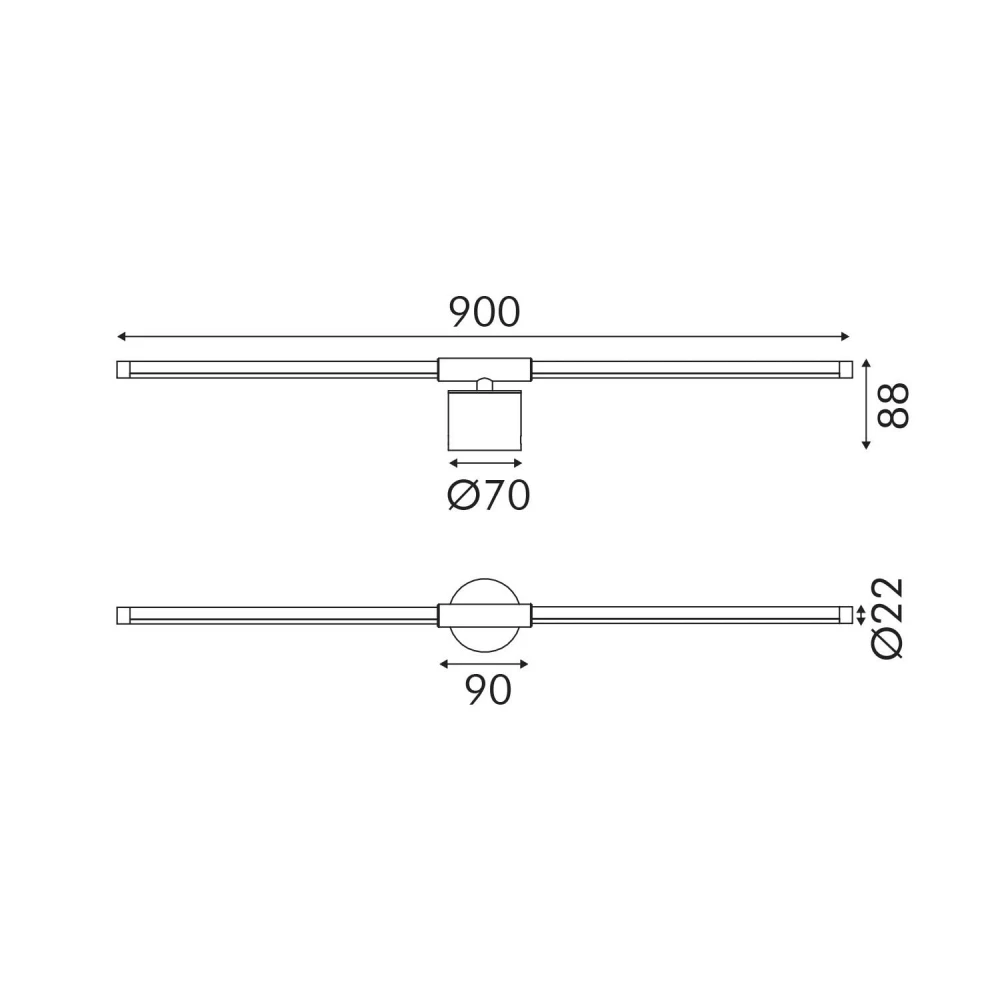 Επιτοίχιο Φωτιστικό LED ACA Leaf OKN9600AW9BK Αμμώδες Μαύρο 15W 3000K 531lm