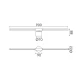 Επιτοίχιο Φωτιστικό LED ACA Leaf OKN9600AW9BK Αμμώδες Μαύρο 15W 3000K 531lm