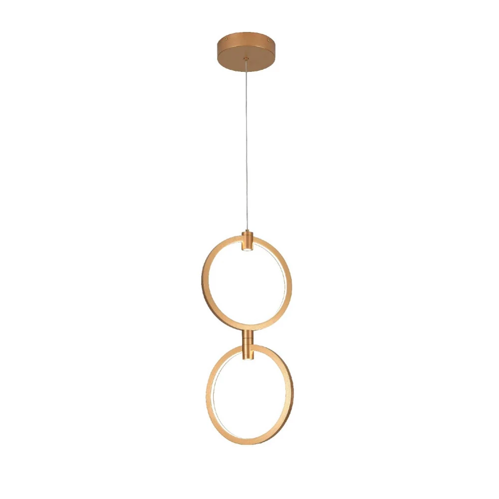 ΚΡΕΜΑΣΤΟ ΦΩΤΙΣΤΙΚΟ LED ACA KY011EC29QGD LILO ΜΑΤ ΧΡΥΣΟ ΑΛΟΥΜΙΝΙΟ + ΣΙΛΙΚΟΝΗ 26W 2800K-3200K-4000K 1050LM IP20 250MMX2
