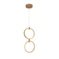 ΚΡΕΜΑΣΤΟ ΦΩΤΙΣΤΙΚΟ LED ACA KY011EC29QGD LILO ΜΑΤ ΧΡΥΣΟ ΑΛΟΥΜΙΝΙΟ + ΣΙΛΙΚΟΝΗ 26W 2800K-3200K-4000K 1050LM IP20 250MMX2
