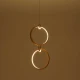 ΚΡΕΜΑΣΤΟ ΦΩΤΙΣΤΙΚΟ LED ACA KY011EC29QGD LILO ΜΑΤ ΧΡΥΣΟ ΑΛΟΥΜΙΝΙΟ + ΣΙΛΙΚΟΝΗ 26W 2800K-3200K-4000K 1050LM IP20 250MMX2