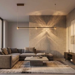 ΚΡΕΜΑΣΤΟ ΦΩΤΙΣΤΙΚΟ LED ACA KY011EC LINO ΑΜΜΩΔΕΣ ΜΑΥΡΟ ΑΛΟΥΜΙΝΙΟ + ΣΙΛΙΚΟΝΗ 15W 2800K-3200K-4000K 600LM IP20 1200MM