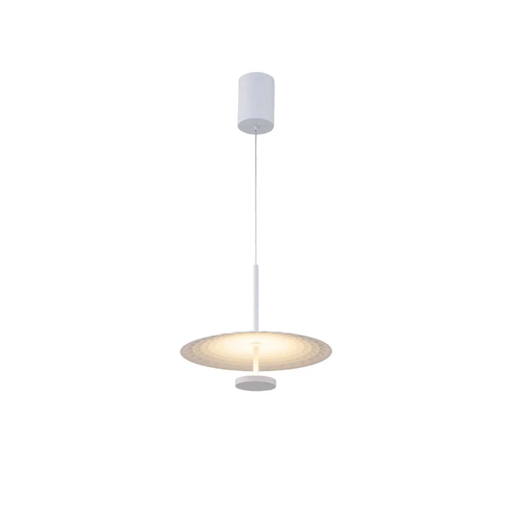LOFTY- PENDANT LAMP SAND GOLD ALUMINIUM LED SMD 8W 2700Κ 560LM IP20 Φ300x1500mm ACA