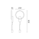 ΕΠΙΤΟΙΧΙΟ ΦΩΤΙΣΤΙΚΟ LED ACA KY011BFBK LOOP ΑΜΜΩΔΕΣ ΜΑΥΡΟ ΑΛΟΥΜΙΝΙΟ + ΣΙΛΙΚΟΝΗ 15W 2800K-3200K-4000K 480 LM IP20 250MM