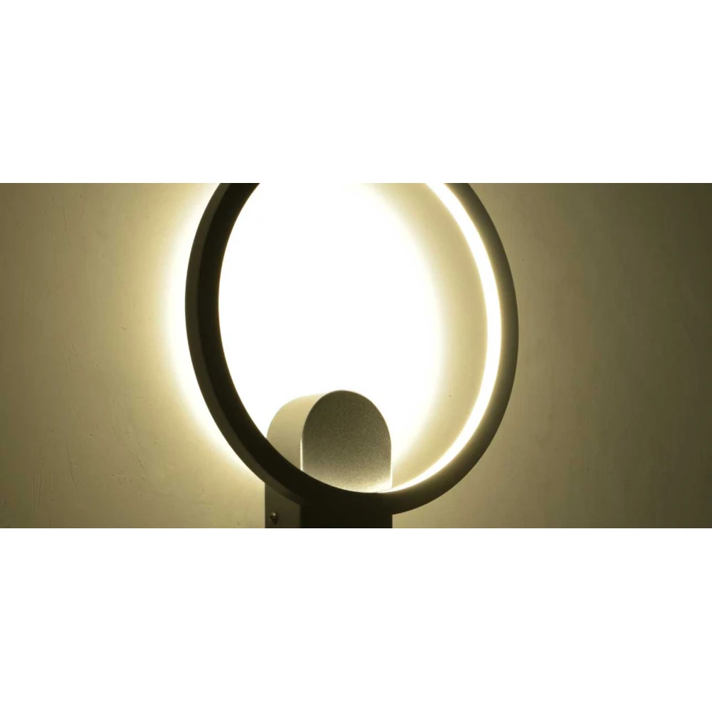 ΕΠΙΤΟΙΧΙΟ ΦΩΤΙΣΤΙΚΟ LED ACA KY011BFBK LOOP ΑΜΜΩΔΕΣ ΜΑΥΡΟ ΑΛΟΥΜΙΝΙΟ + ΣΙΛΙΚΟΝΗ 15W 2800K-3200K-4000K 480 LM IP20 250MM
