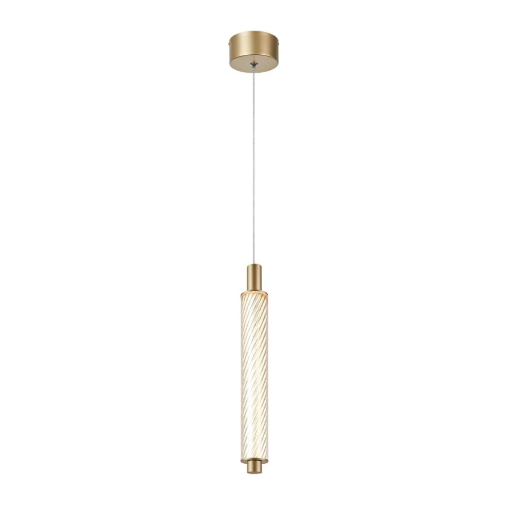 MYSTIQUE-ΦΩΤΙΣΤΙΚΟ ΚΡΕΜΑΣΤΟ ΧΡΥΣΟ ΑΛΟΥΜΙΝΙΟΥ LED SMD 11W CCT 660LM IP20 45X45X1500MM ACA