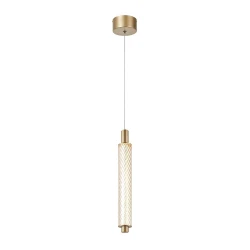 MYSTIQUE-ΦΩΤΙΣΤΙΚΟ ΚΡΕΜΑΣΤΟ ΧΡΥΣΟ ΑΛΟΥΜΙΝΙΟΥ LED SMD 11W CCT 660LM IP20 45X45X1500MM ACA
