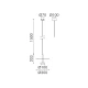 Κρεμαστό Φωτιστικό LED ACA Maison OKN5013PBK Αμμώδες Μαύρο 9W 3000K 310lm