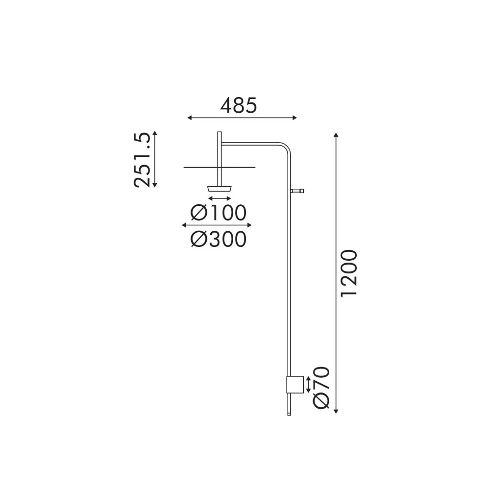 Επιτοίχιο Φωτιστικό LED ACA Maison OKN5013W2BK Αμμώδες Μαύρο 9W 3000K 310lm