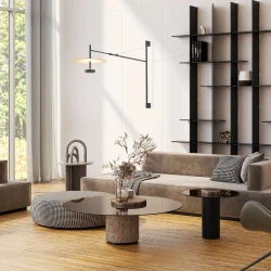Επιτοίχιο Φωτιστικό LED ACA Maison OKN5013WBK Αμμώδες Μαύρο 9W 3000K 310lm