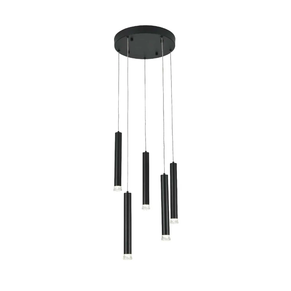 ΚΡΕΜΑΣΤΟ ΦΩΤΙΣΤΙΚΟ LED ACA KY011NC255BK RAPENZO ΑΜΜΩΔΕΣ ΜΑΥΡΟ ΑΛΟΥΜΙΝΙΟ 30W 2800K-3200K-4000K 1200LM IP20 Φ30ΜΜXH 300ΜΜX5PCS