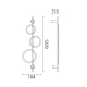 ΕΠΙΤΟΙΧΙΟ ΦΩΤΙΣΤΙΚΟ LED ACA KY011BFCWH RINGY ΑΜΜΩΔΕΣ ΛΕΥΚΟ ΑΛΟΥΜΙΝΙΟ + ΣΙΛΙΚΟΝΗ 25W 2800K-3200K-4000K 1200LM IP20 200X250X300MM