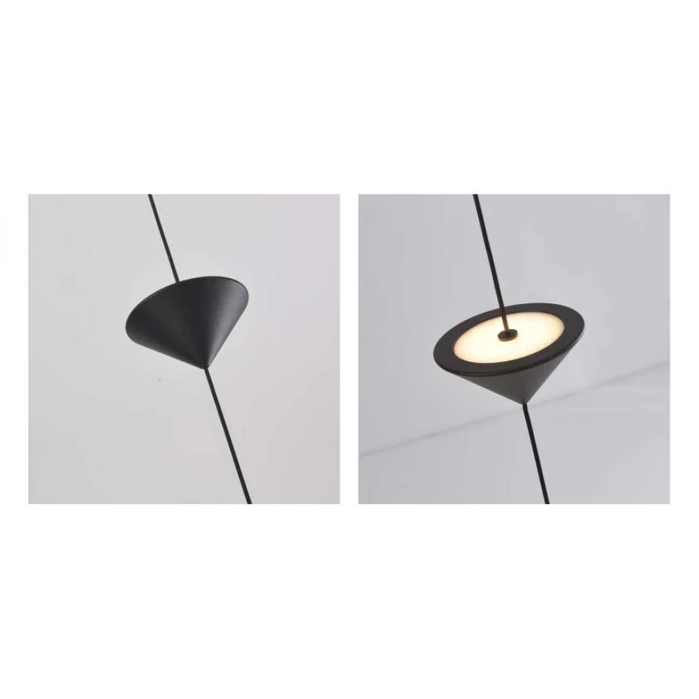 Κρεμαστό Φωτιστικό LED ACA Sundrop OKN6001PBK Αμμώδες Μαύρο 12W 3000K 370lm